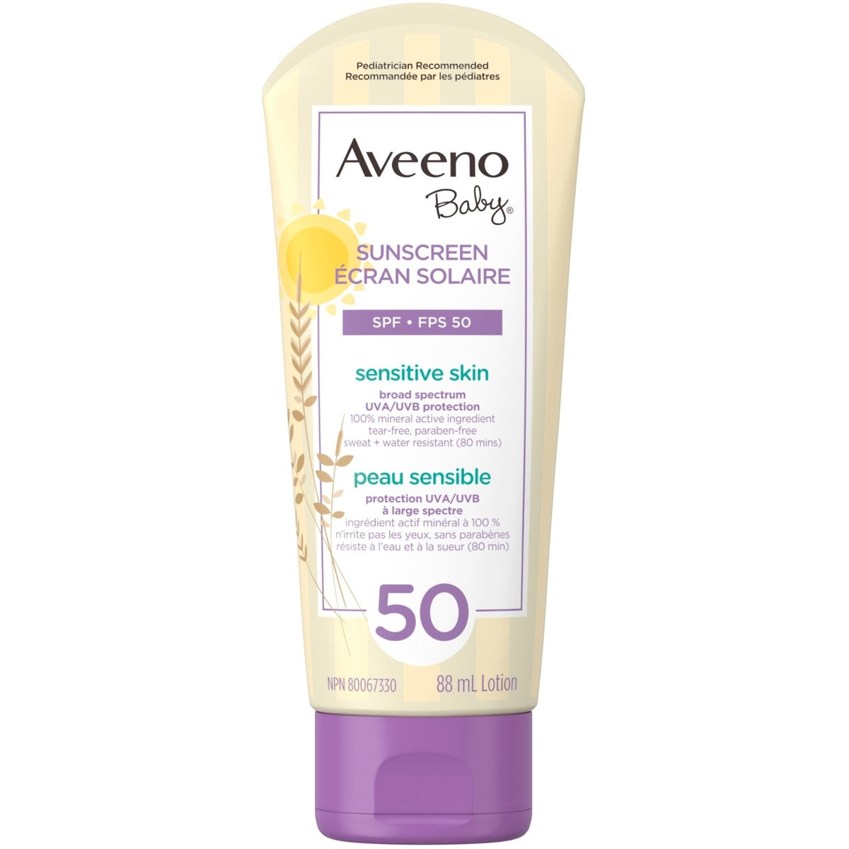Aveeno Baby Sensitive Skin Sunscreen SPF 50