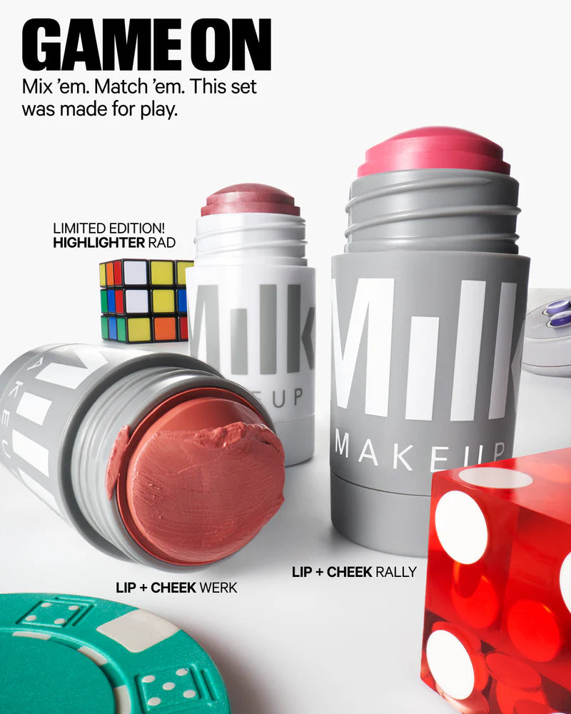 Milk Makeup Sticks Party Mix cream blush + highlighter