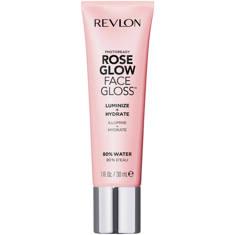 Revlon PhotoReady Rose Glow Face Gloss, Illuminating Hydrating Primer, Non-Sticky Gel
