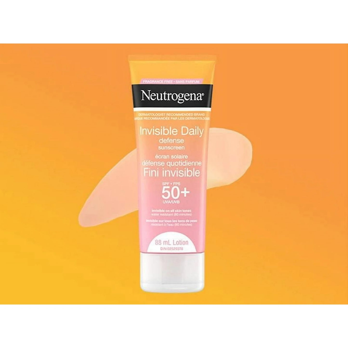 Neutrogena Invisible Daily Defense Fragrance Free Sunscreen Lotion SPF 50+, 88 mL
