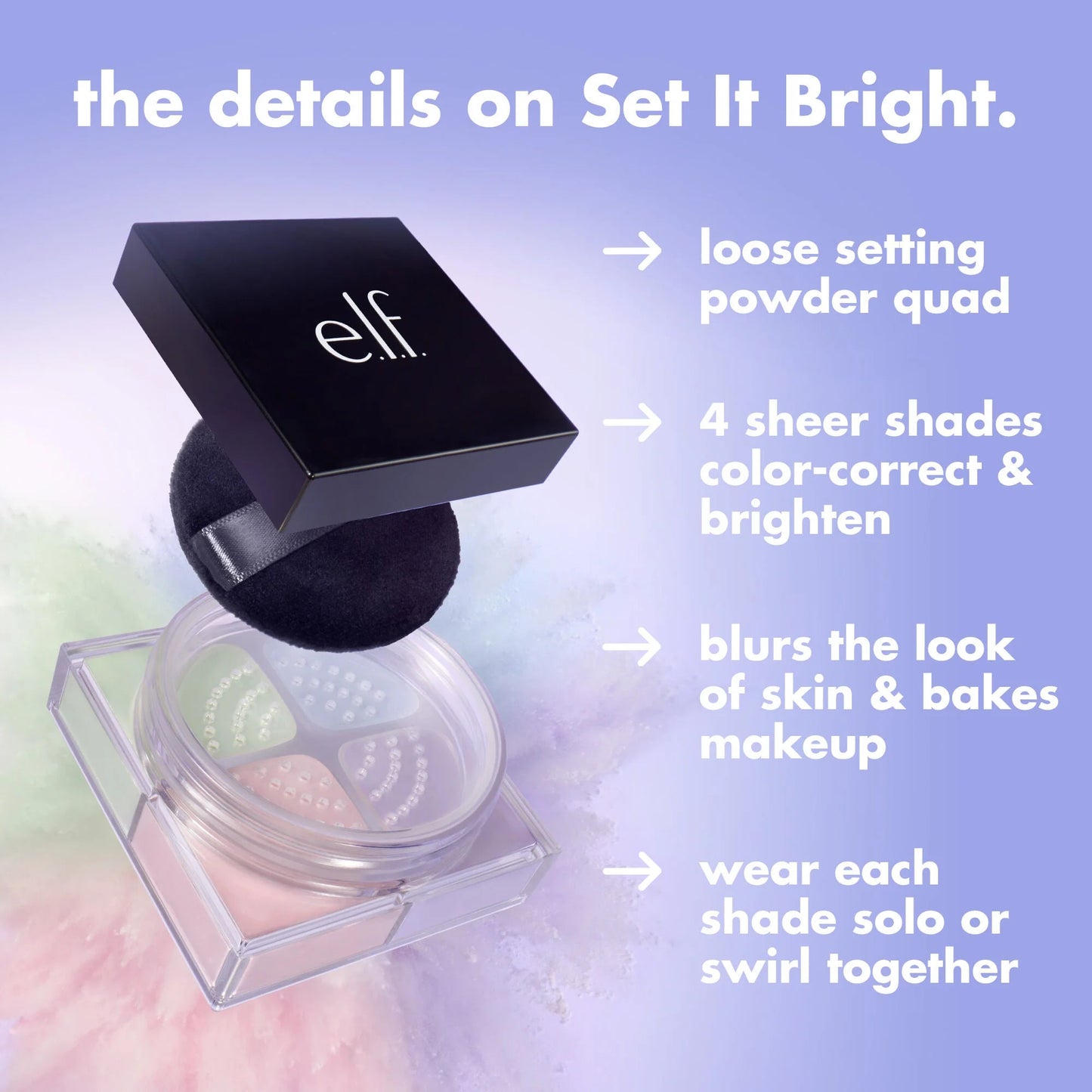 ELF Set It Bright Powder Quad