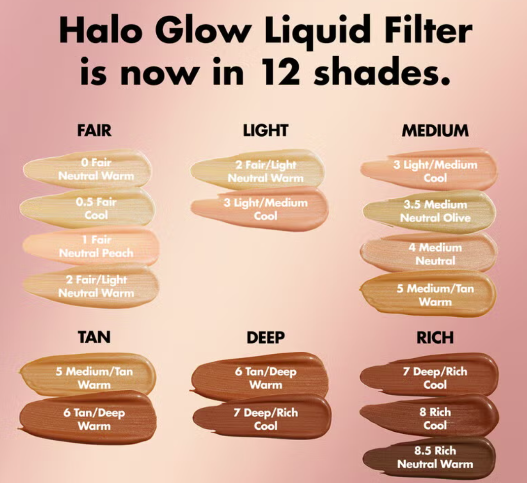 e.l.f. HALO GLOW LIQUID FILTERS