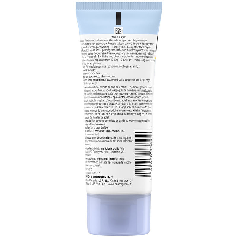 Neutrogena Sunscreen Lightweight dry-touch, SPF 45