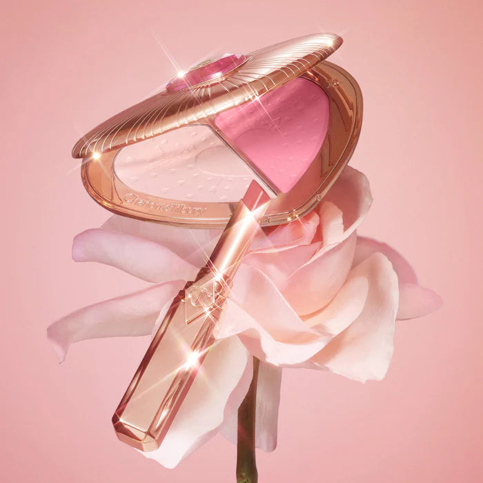 Charlotte Tilbury Pillow Talk Beauty Soulmates Airbrush Flawless Finish Brightening and Blush Powder Palette