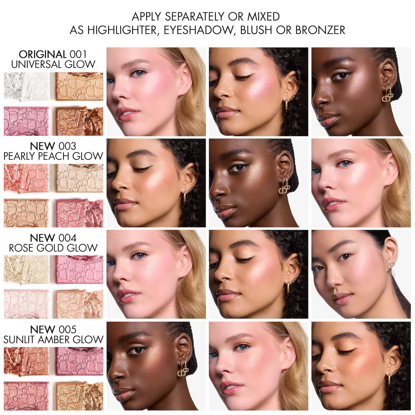 DIOR Backstage Glow Maximizer Face Palette - 005 Sunlit Amber Glow