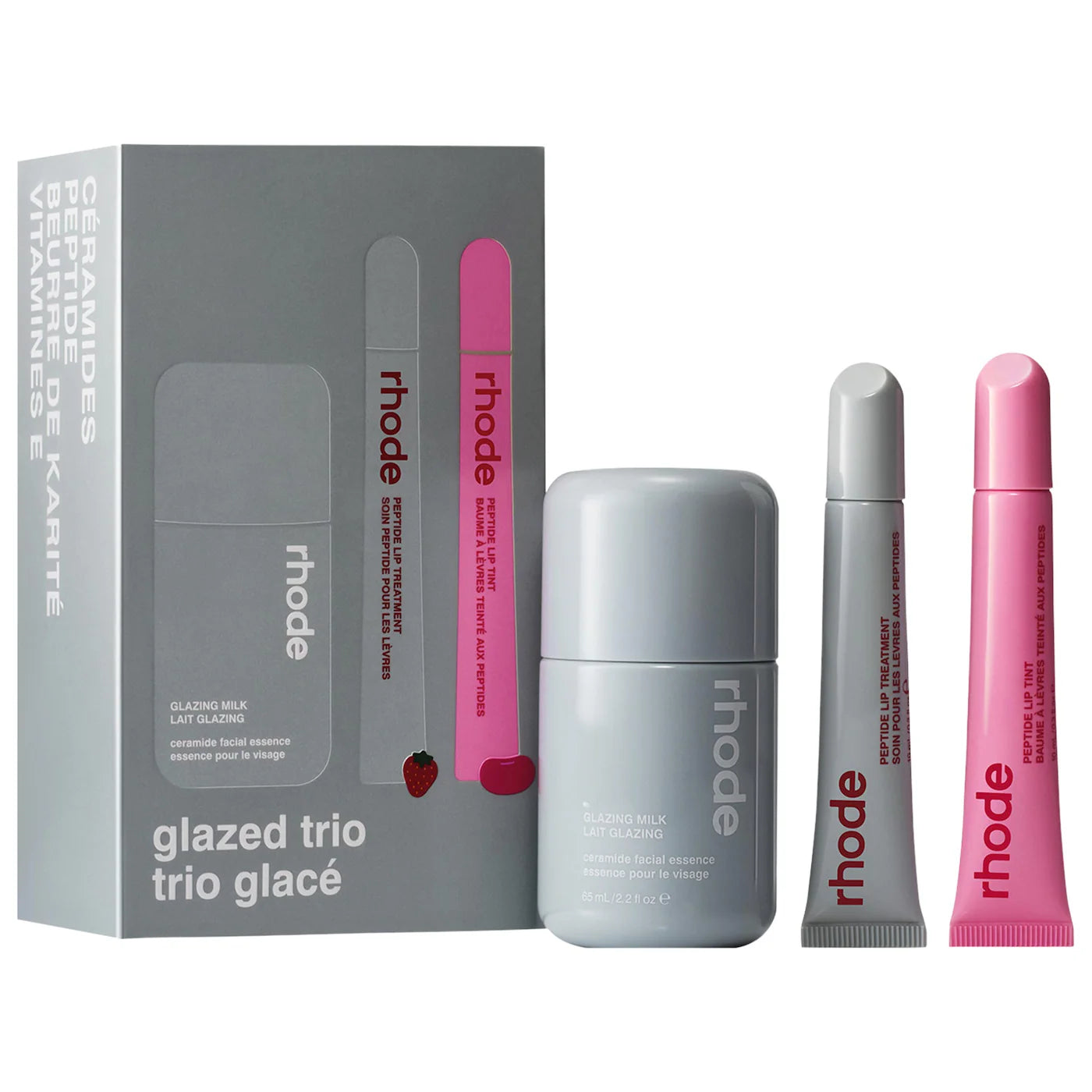 専用 rhode☆リップ＆肌ケア ホリデー Glazed トリオ ギフト rhode Holiday Glazed Trio Gift Set – Aroosh Cosmetics