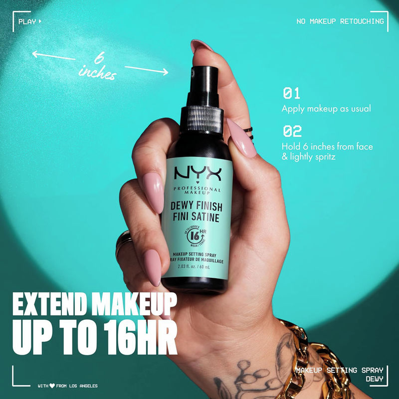 NYX Makeup Makeup Setting Spray, Long lasting, Dewy Finish