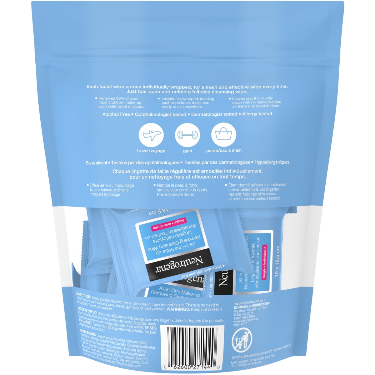 Neutrogena  All-in-One Makeup Removing Cleansing Wipe