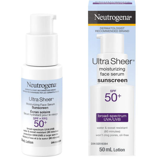 Neutrogena  Ultra Sheer Moisturizing Face Serum sunscreen SPF 50ml