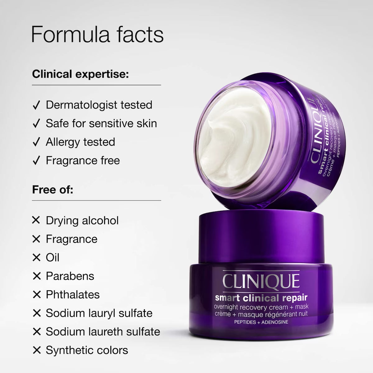 Clinique  Smart Clinical Repair™ Overnight Recovery Cream + Mask