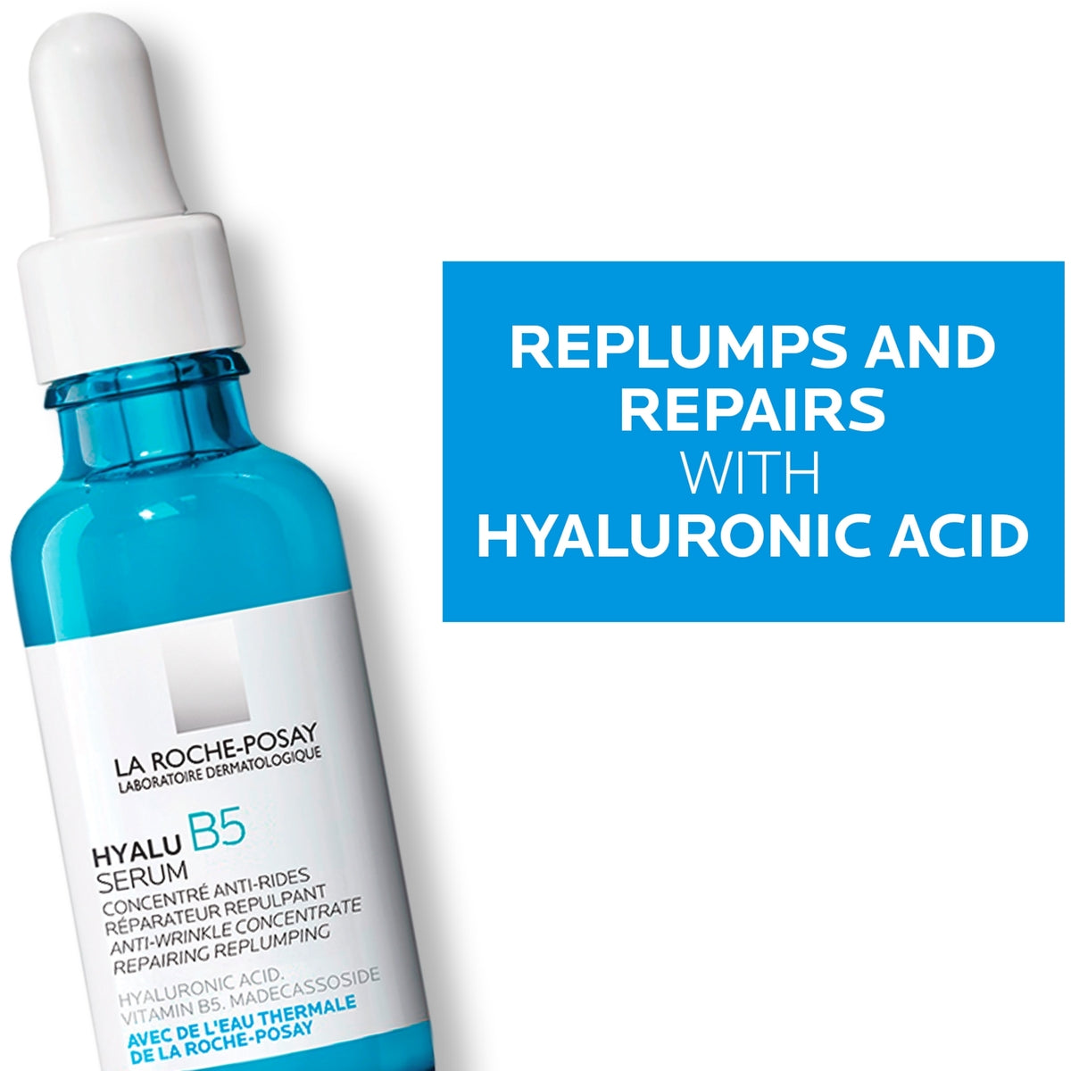 La Roche-Posay  Hyalu B5 Anti-Wrinkle Re-Plumping Face Serum with Hyaluronic Acid and Vitamin B5