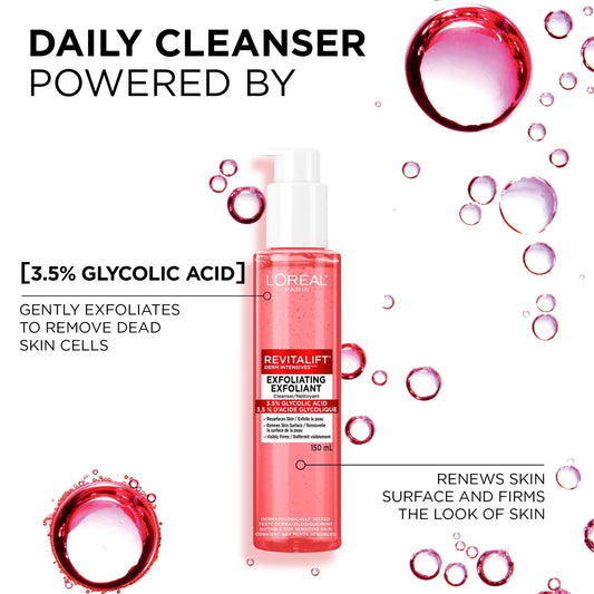 Loreal Revitalift Exfoliating Face Cleanser with Glycolic Acid