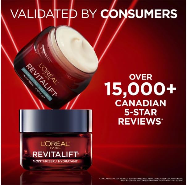 L'Oréal Day Cream Pro-Retinol, Vitamin C & Hyaluronic Acid, Revitalift Triple Power