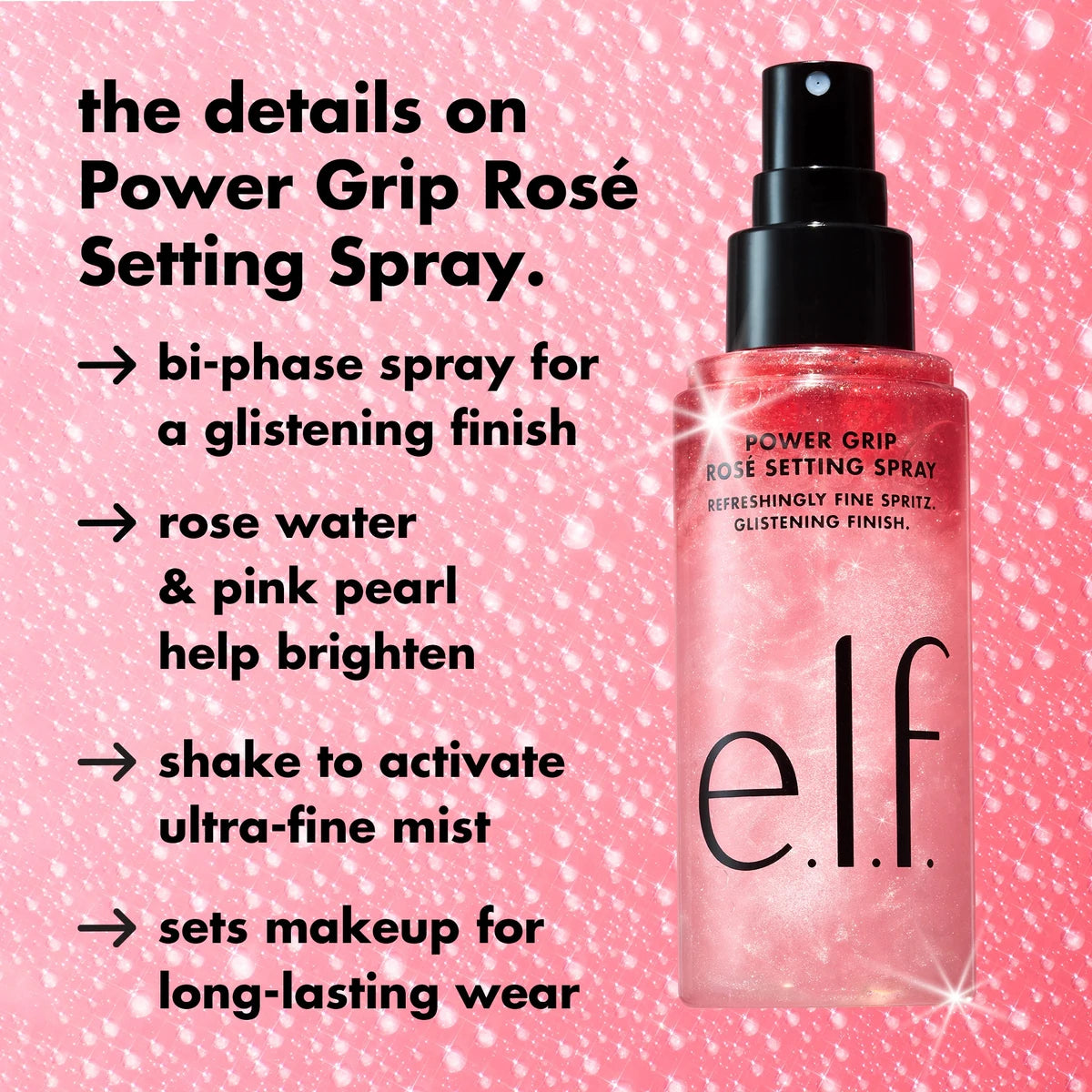 ELF Power Grip Rosé Setting Spray