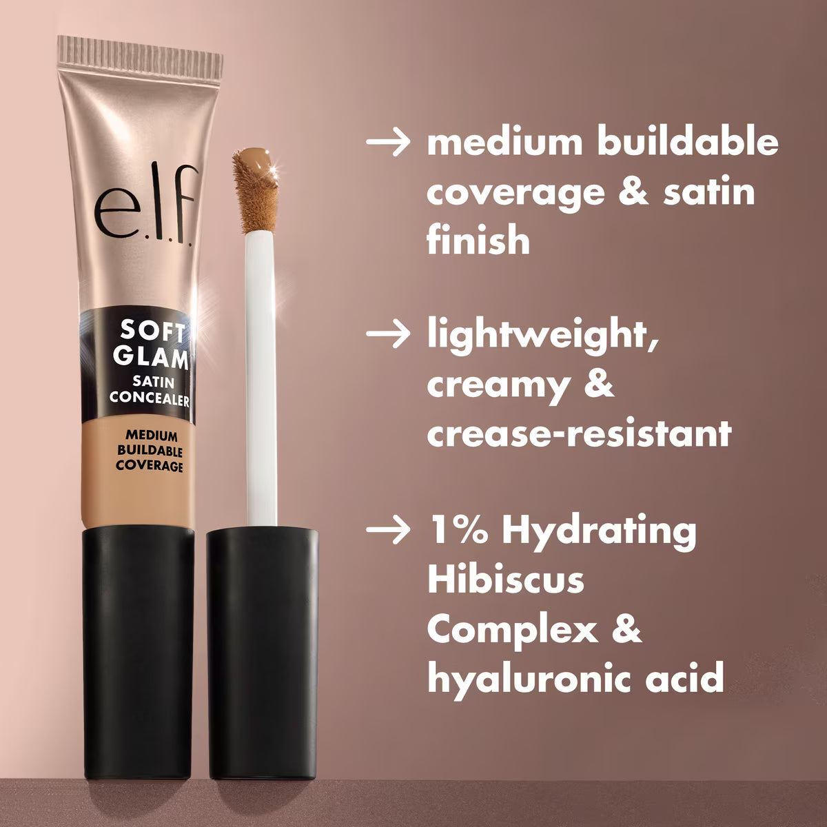 ELF New Soft Glam Satin Concealer