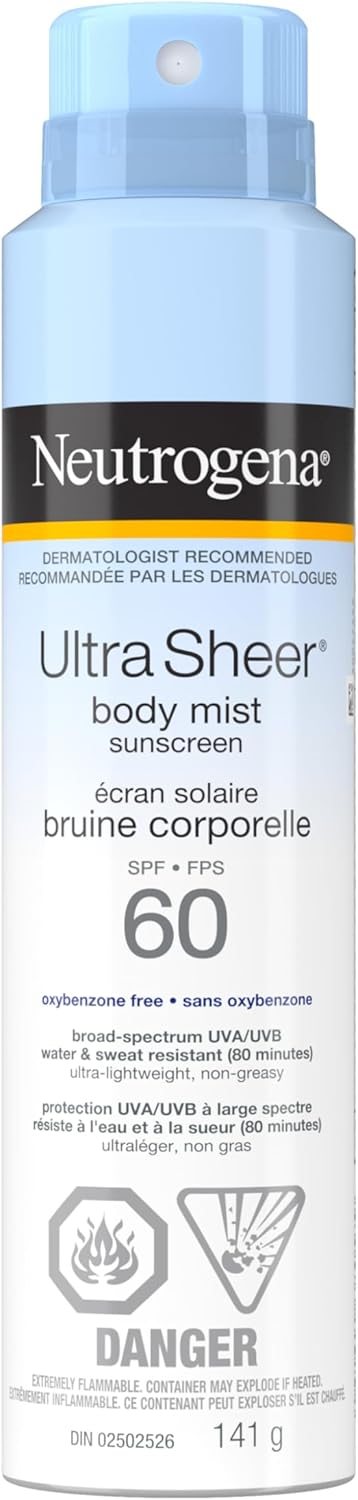 Neutrogena  Ultra Sheer Body Mist Sunscreen SPF 60