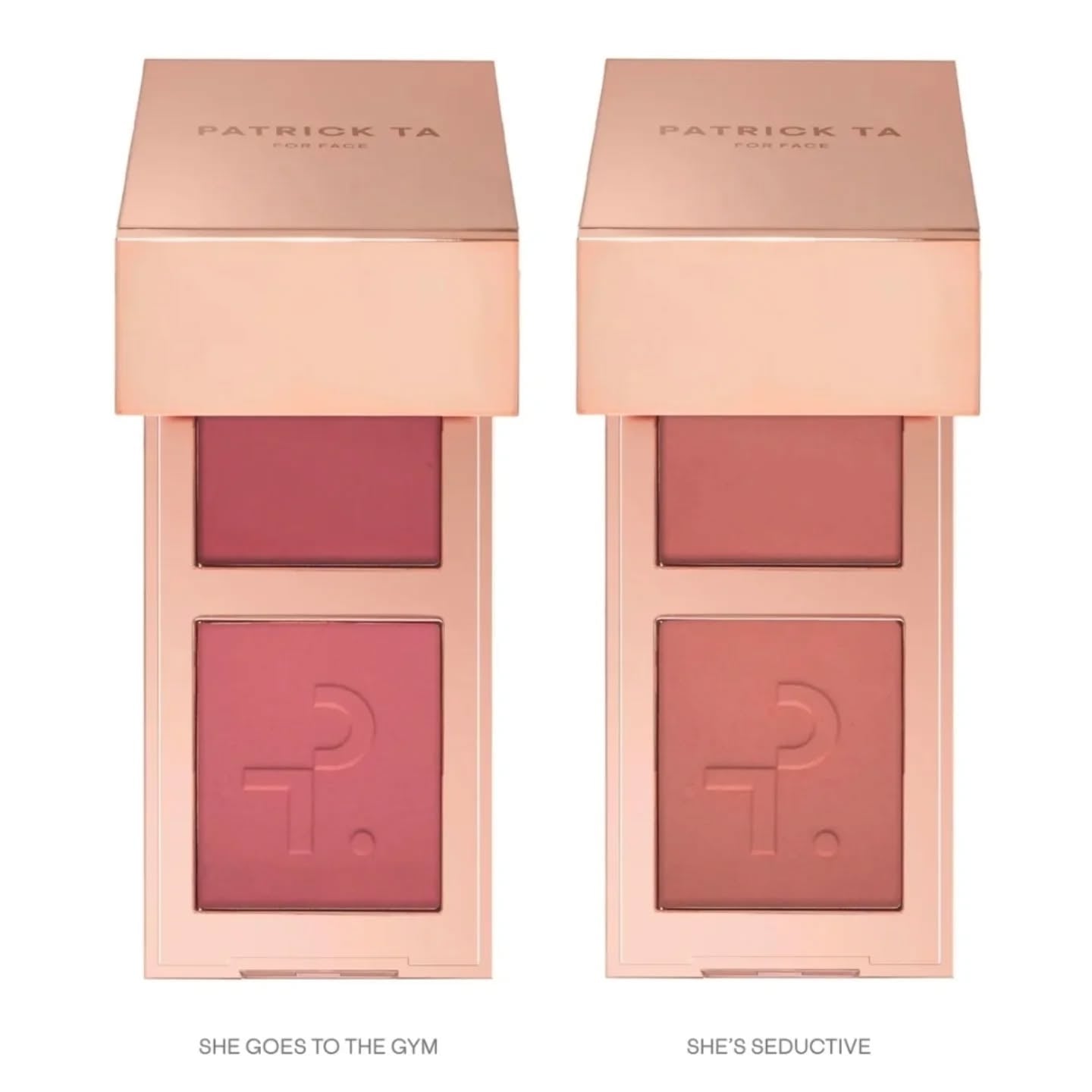 PATRICK TA Mini Must-Have Blush Duo Set She Goes to Gym & She's Seductive