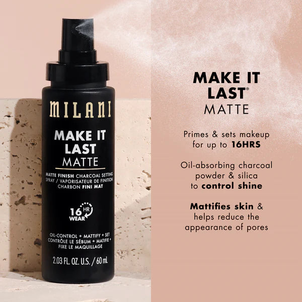 Milani MAKE IT LAST - Matte Charcoal Setting Spray