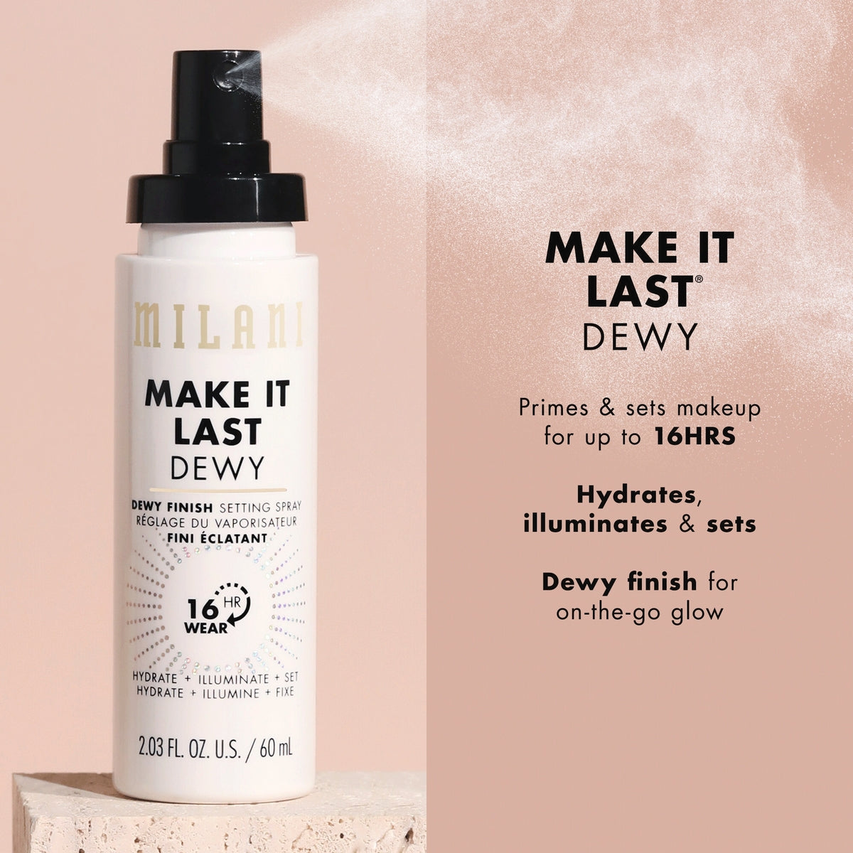 Milani  Make It Last Setting Spray - Hydrate + Illuminate + Set