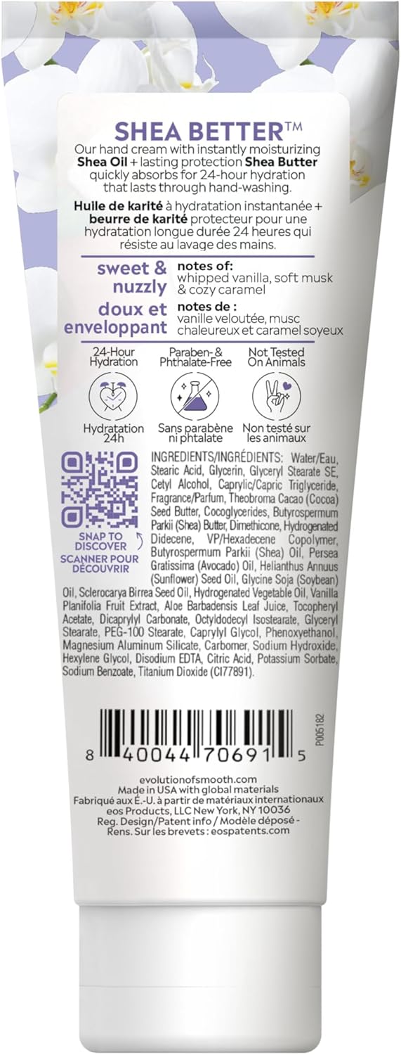 EOS Shea Better Hand Cream, Vanilla Cashmere, 74 ml