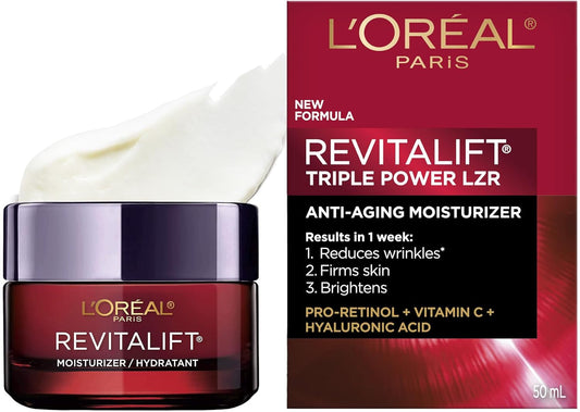 L'Oréal Day Cream Pro-Retinol, Vitamin C & Hyaluronic Acid, Revitalift Triple Power