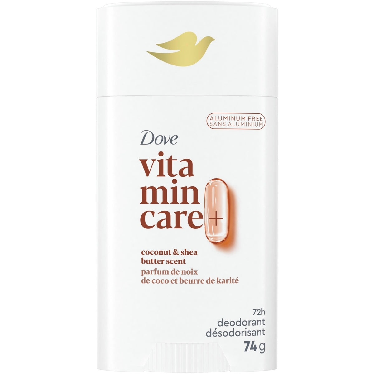 DOVE Vitamin Care+ Aluminum-Free Deodorant  72h Breathable Odour Protection with Vitamin B3+E