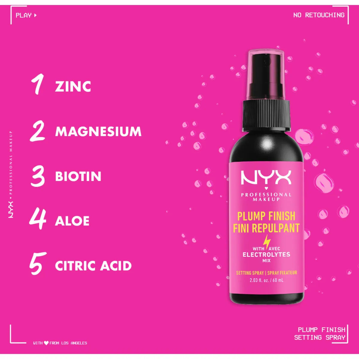 NYX Plump Right Back makeup setting Spray
