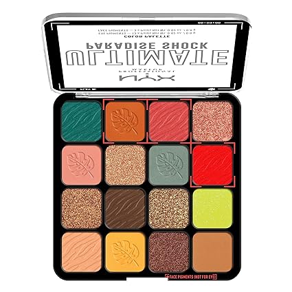 NYX PROFESSIONAL MAKEUP, Ultimate Shadow Palette, Eyeshadow Palette - Paradise Shock