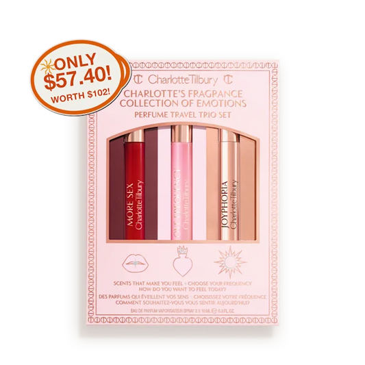 Charlotte's FRAGRANCE COLLECTION OF EMOTIONS PERFUME TRAVEL TRIO SET