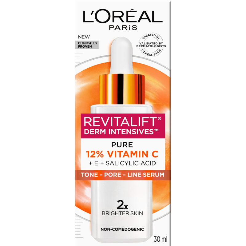 L'Oréal Paris Revitalift Derm Vitamin C + E + Salicylic Acid Face Serum