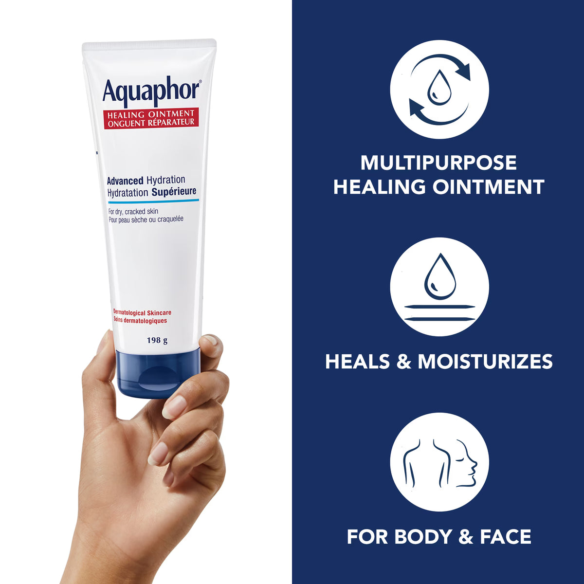 Aquaphor  Healing Ointment, Multipurpose Ointment for Dry, Cracked Skin