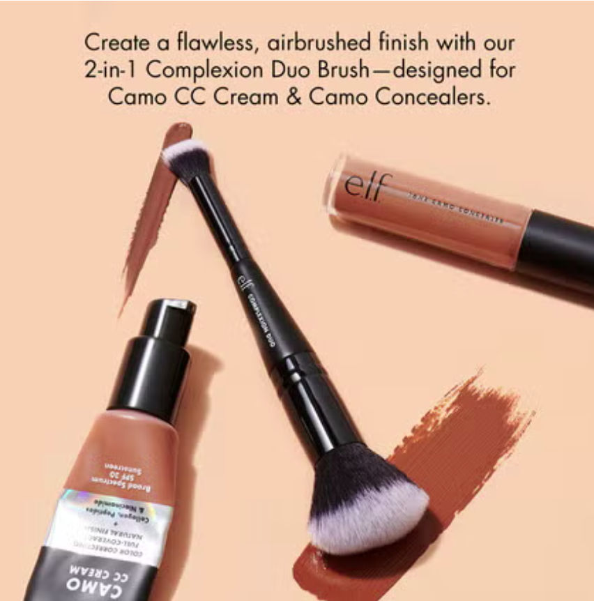 ELF Concealer & Foundation Complexion Duo Brush