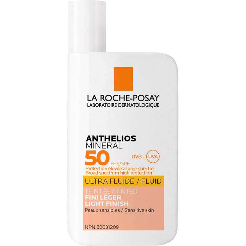 La Roche-Posay  Anthelios Mineral Tinted Ultra-Fluid Face Sunscreen Lotion SPF50