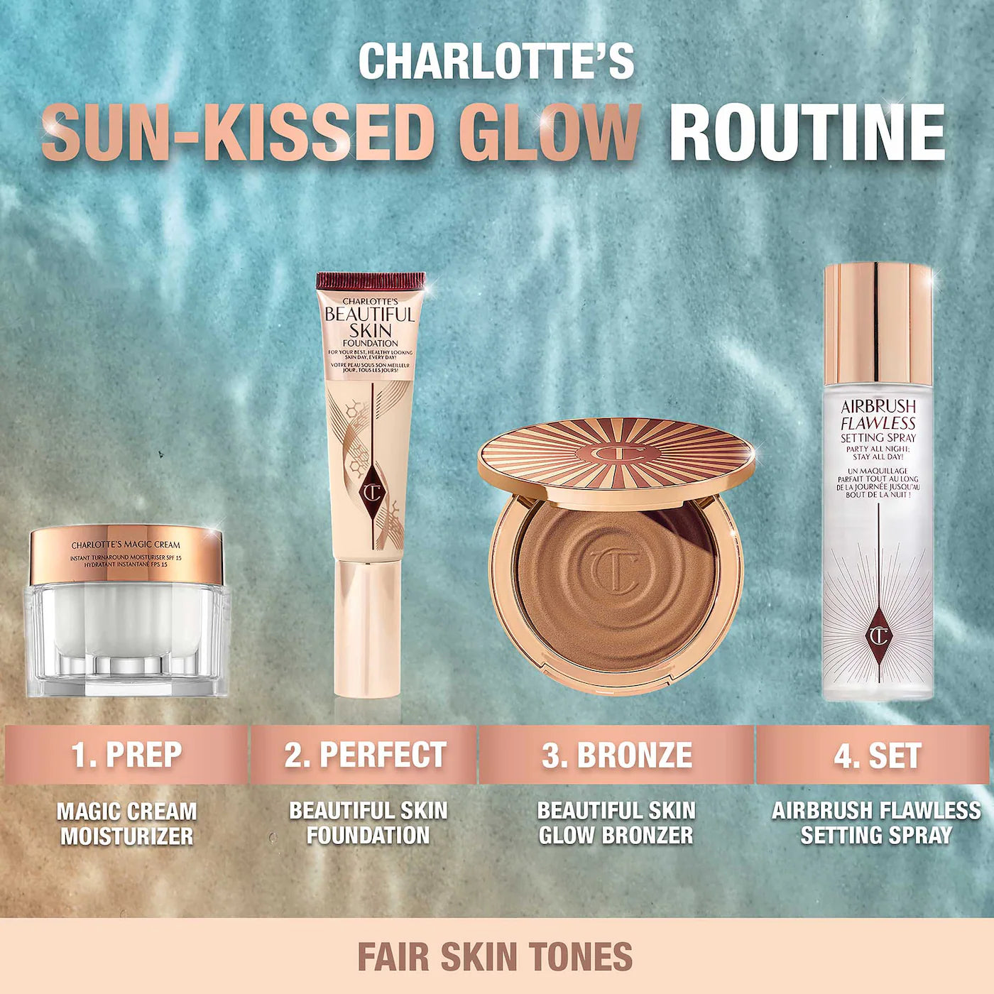 Charlotte Tilbury  Beautiful Skin Sun-Kissed Glow Cream Bronzer