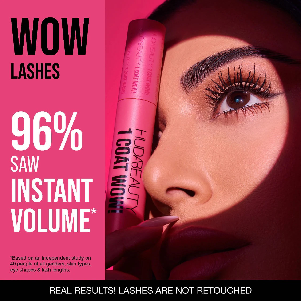 HUDA BEAUTY  1 Coat WOW! Extra Volumizing and Lifting Mascara 10 ml