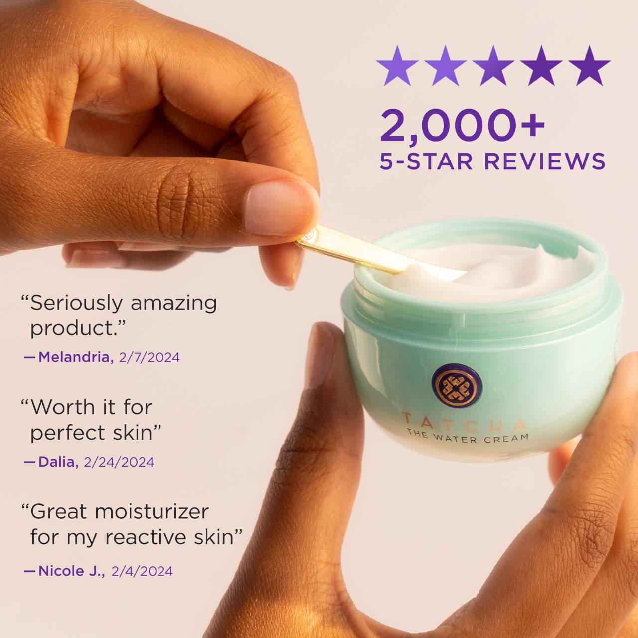Tatcha  The Water Cream Oil-Free Pore Minimizing Moisturizer