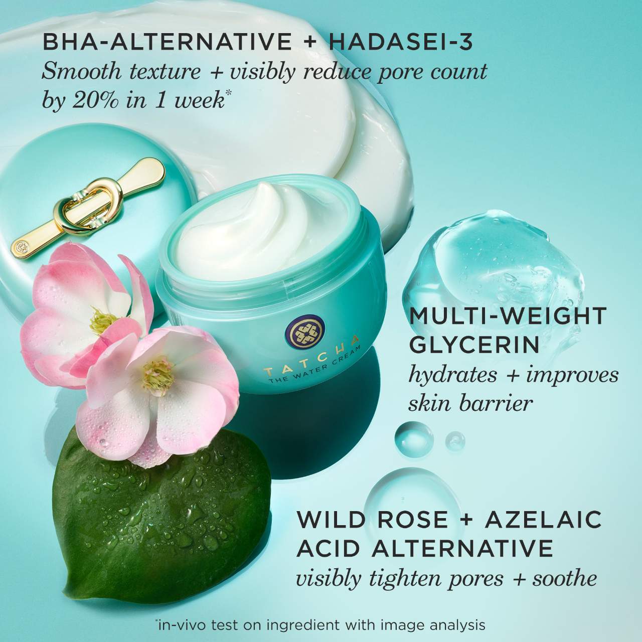 Tatcha  The Water Cream Oil-Free Pore Minimizing Moisturizer