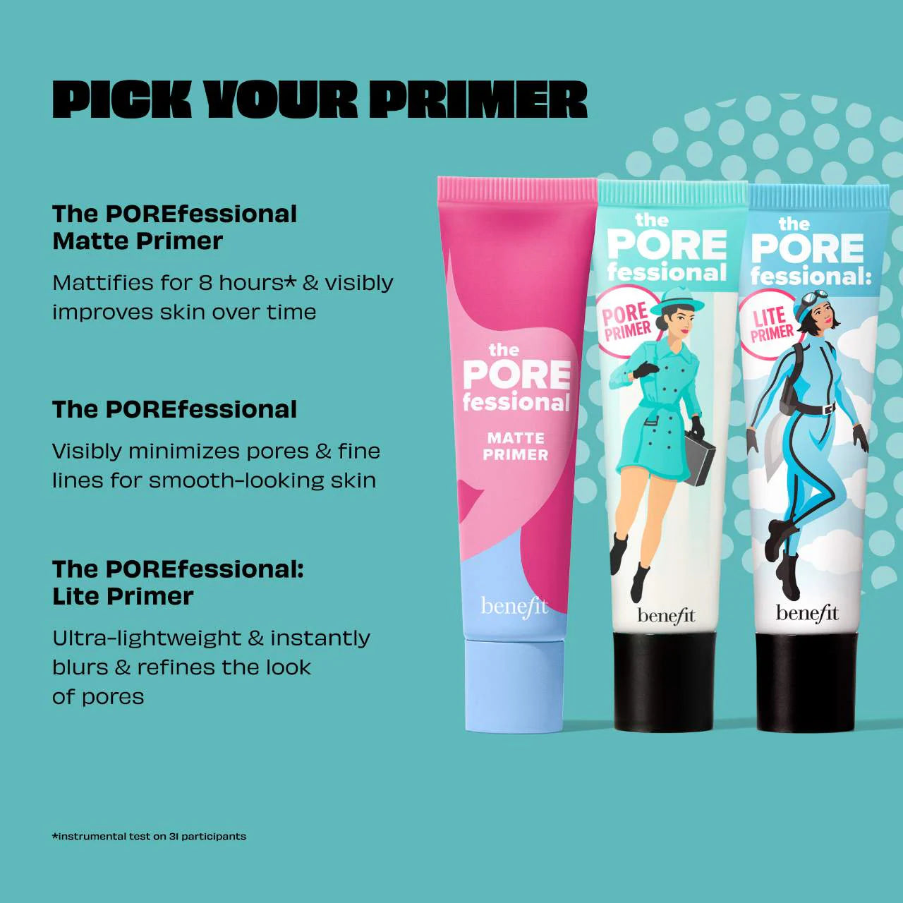 Benefit Cosmetics  The POREfessional Matte Pore Minimizing Primer 22 ml