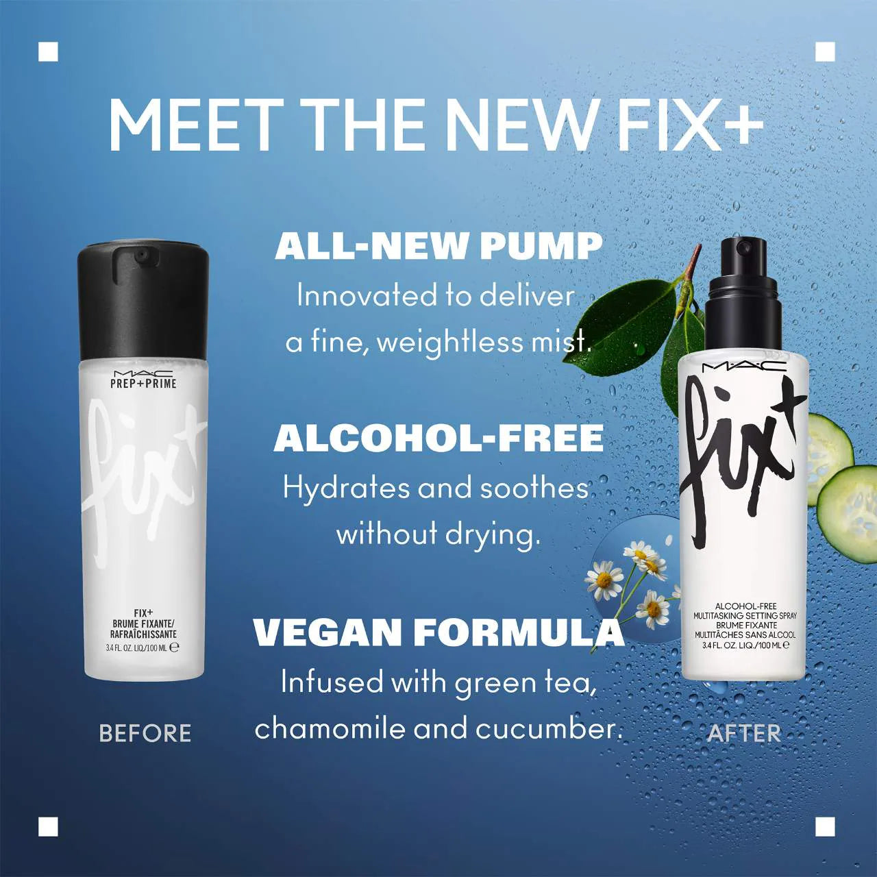 MAC Cosmetics  Fix+ Alcohol-Free Hydrating, Fixing and Multitasking Setting Spray