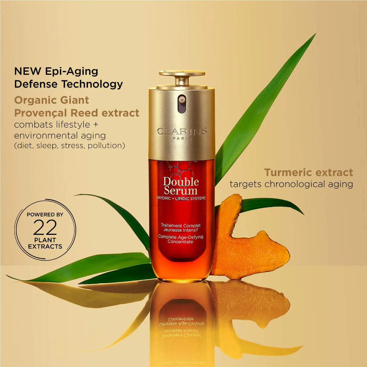 Clarins  DOUBLE SERUM® To Firm, Boost Radiance & Refine Pores 50 ml