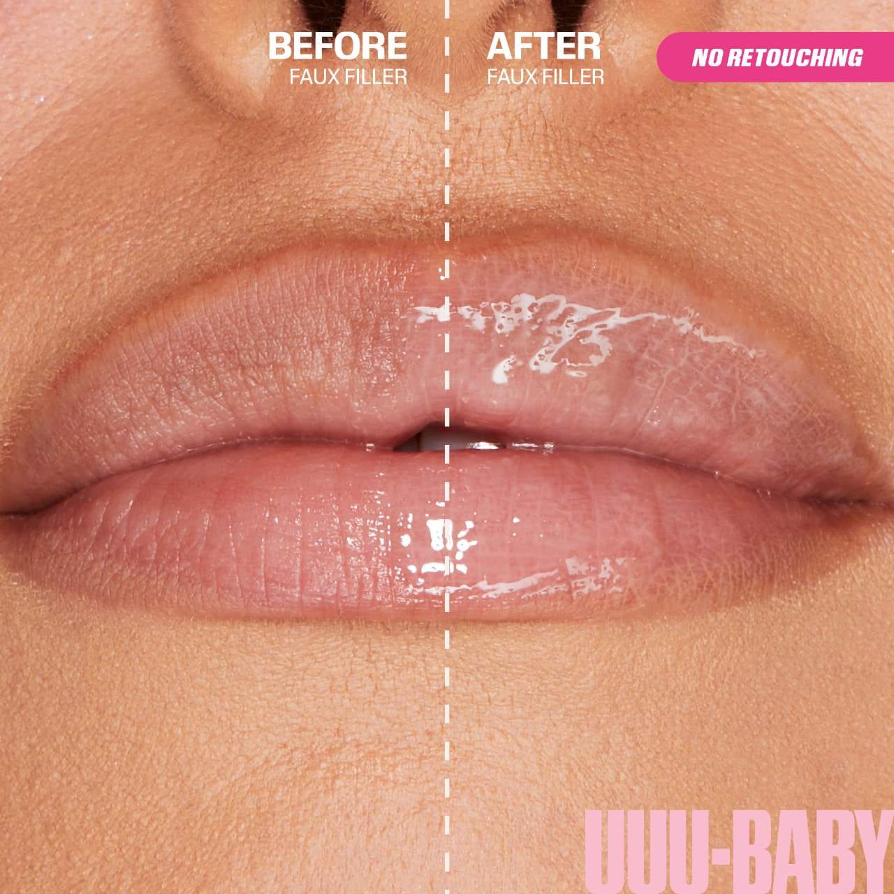 HUDA BEAUTY  Faux Filler Shiny Non-Sticky Lip Gloss
