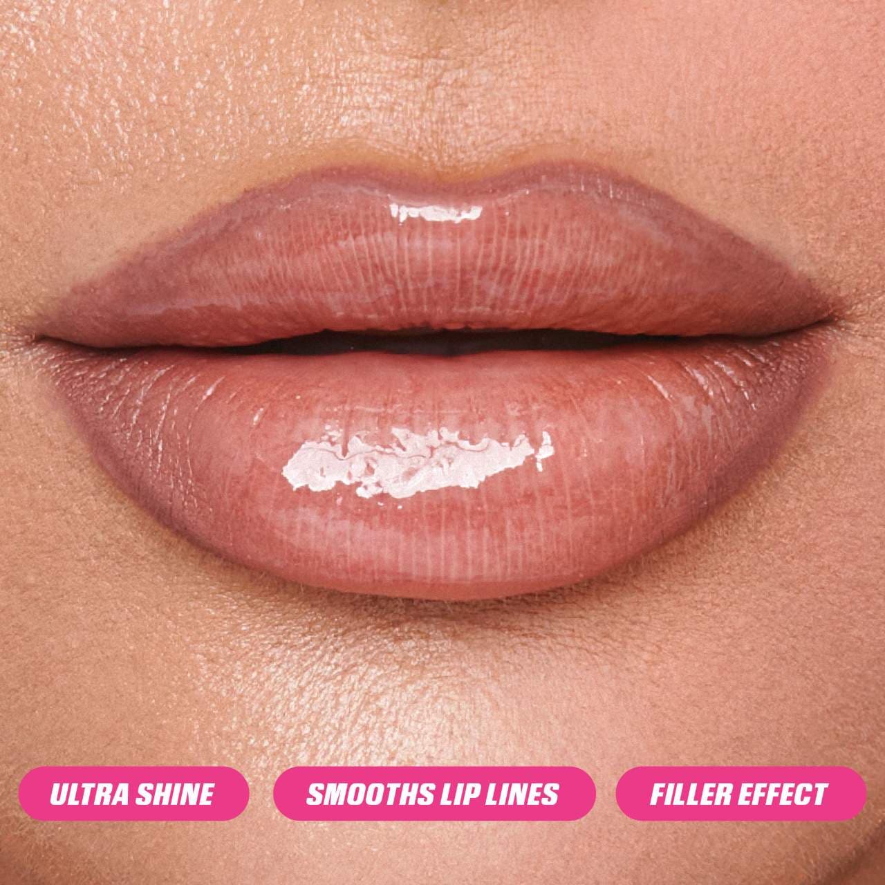 HUDA BEAUTY  Faux Filler Shiny Non-Sticky Lip Gloss
