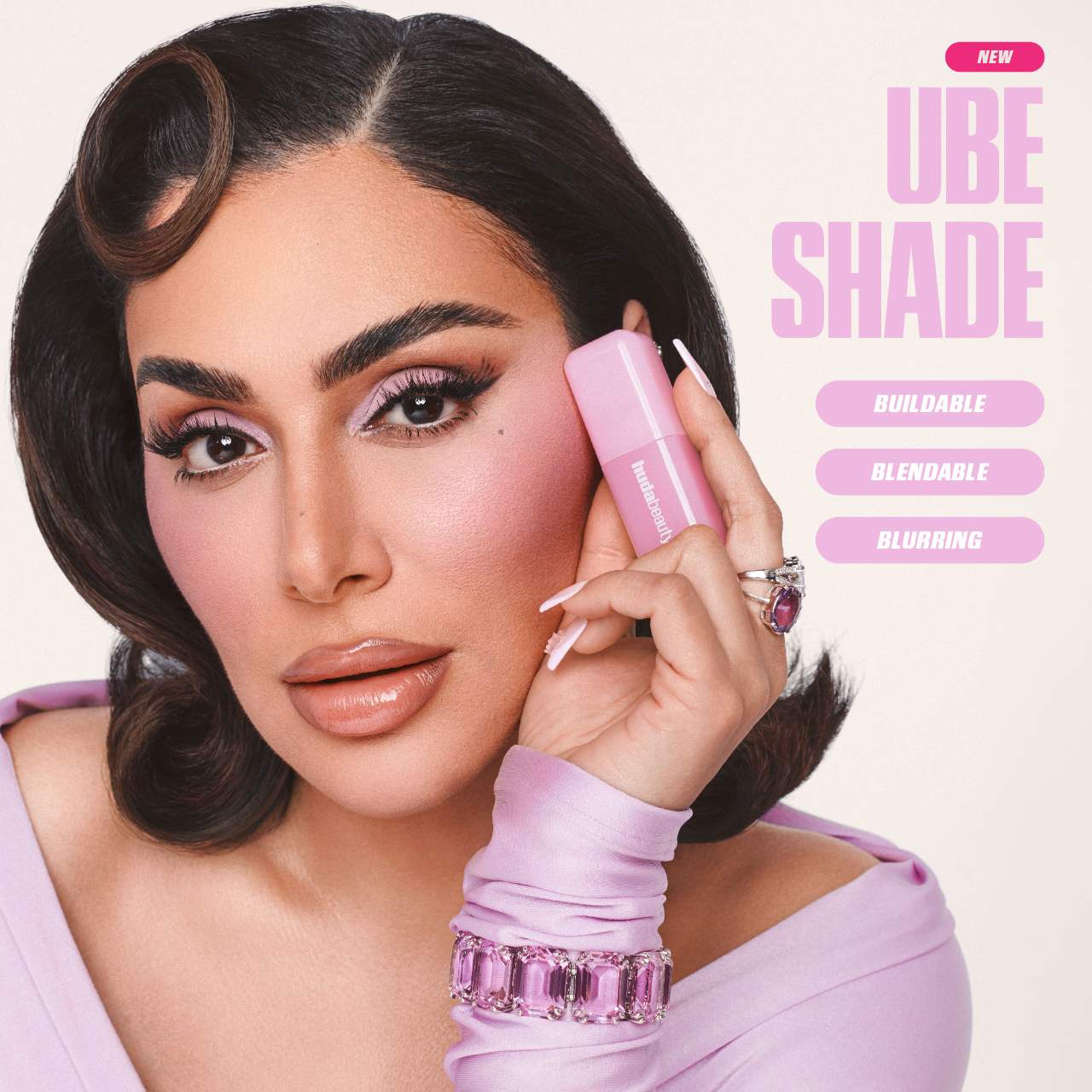 HUDA BEAUTY  Blush Filter Soft Glow Liquid Blush - Ube Cream