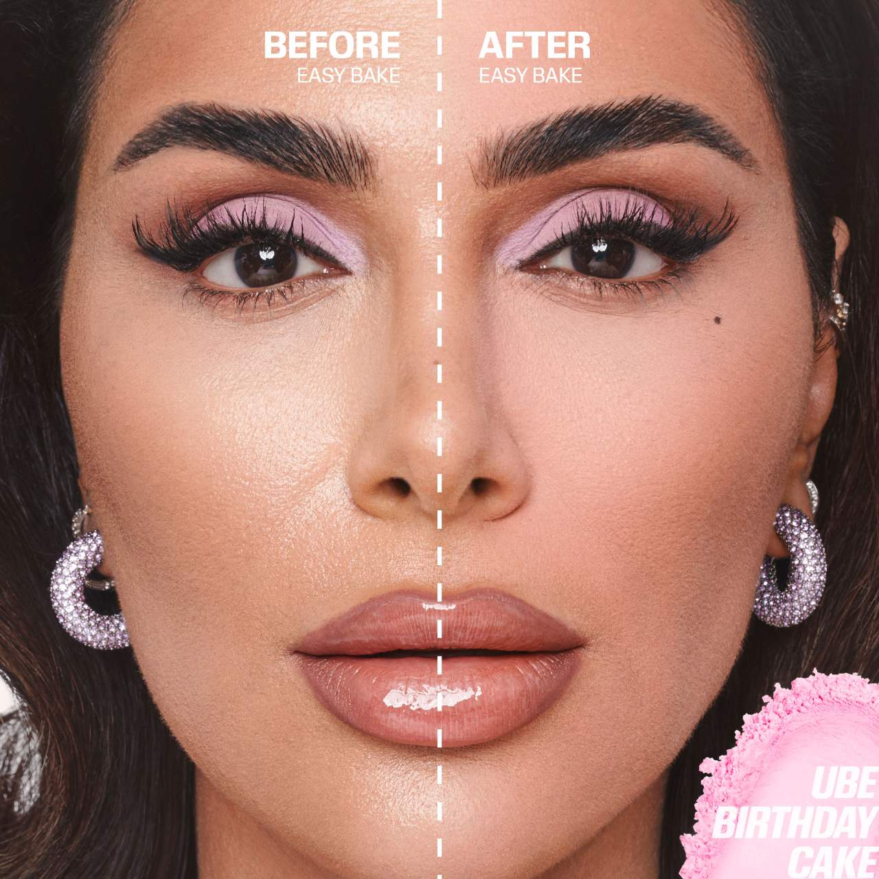 HUDA BEAUTY  Easy Bake Blurring Loose Baking & Setting Powder - Ube Birthday Cake