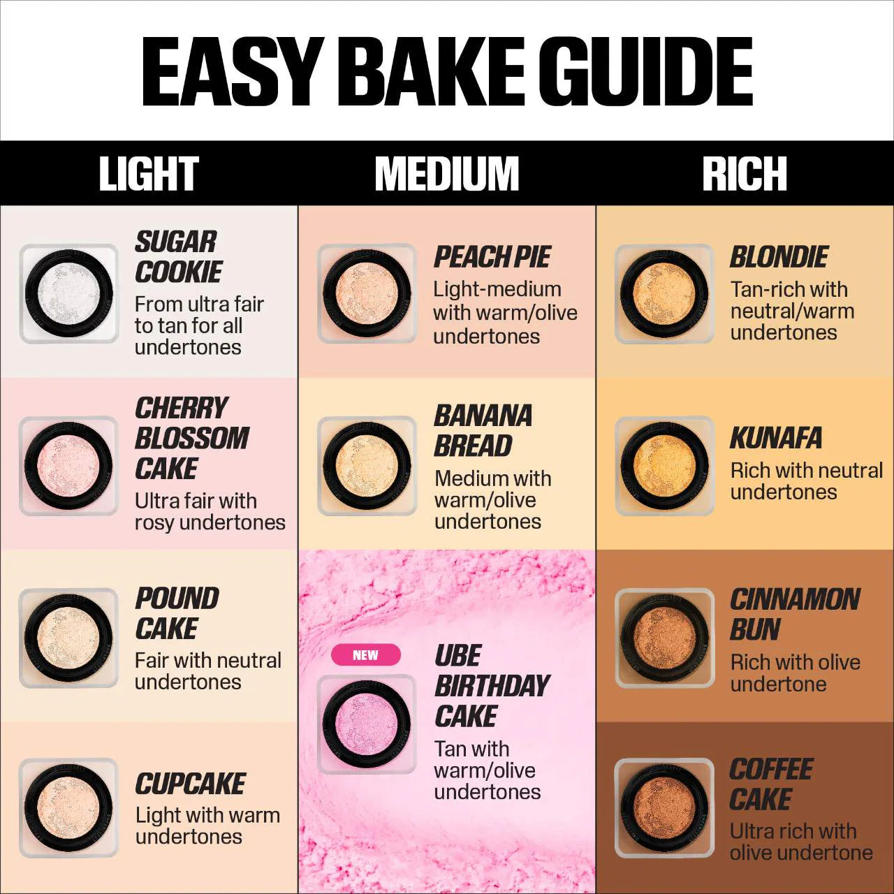 HUDA BEAUTY  Easy Bake Blurring Loose Baking & Setting Powder - Ube Birthday Cake