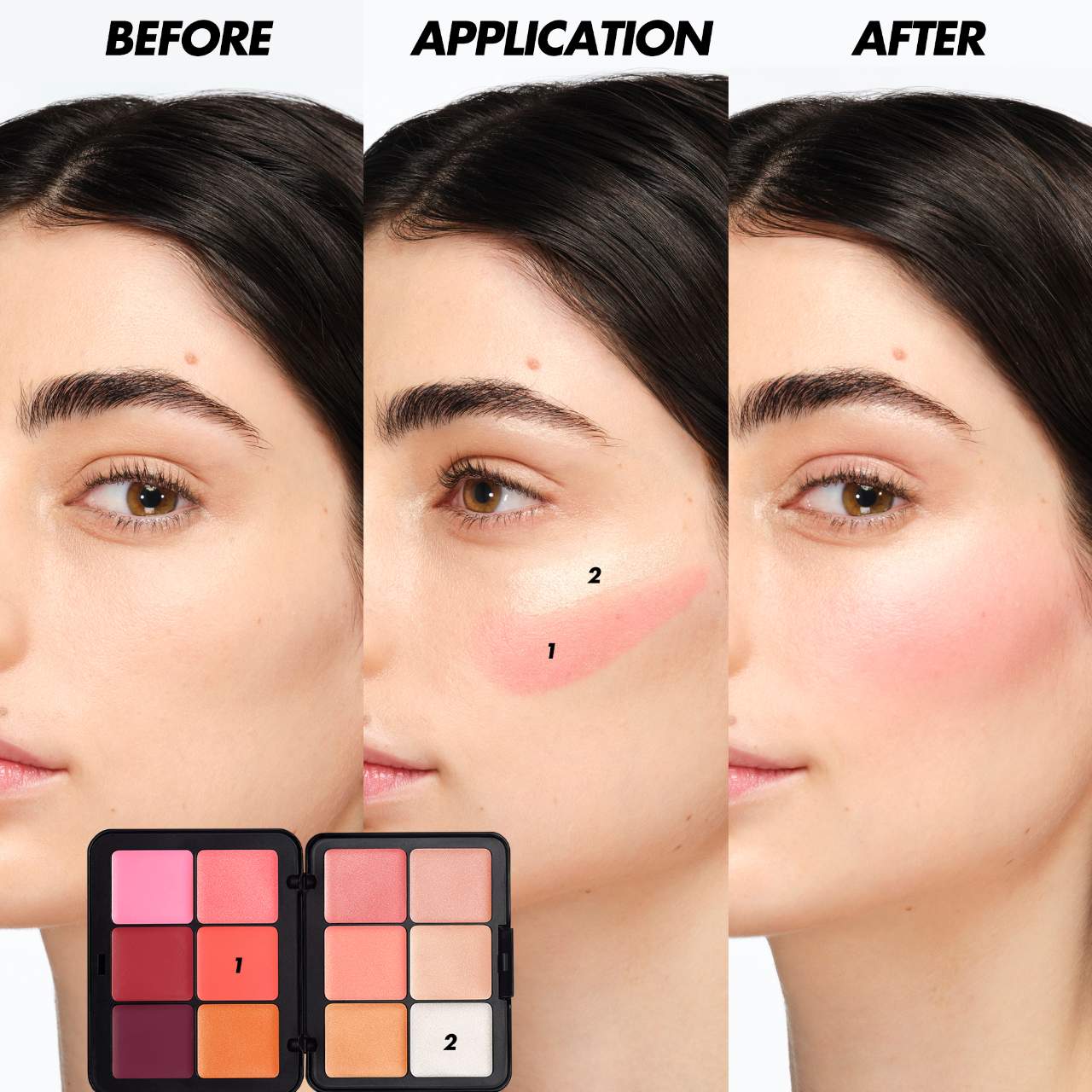 MAKE UP FOR EVER  HD Skin Blush & Glow Longwear Cream Face Palette