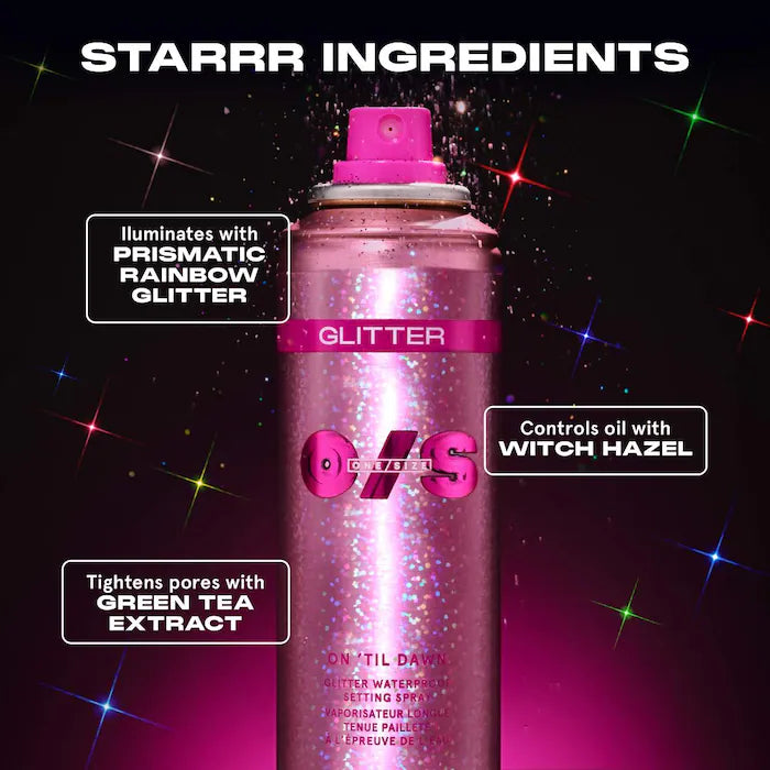 ONE/SIZE by Patrick Starrr  On 'Til Dawn Glitter Waterproof Setting Spray