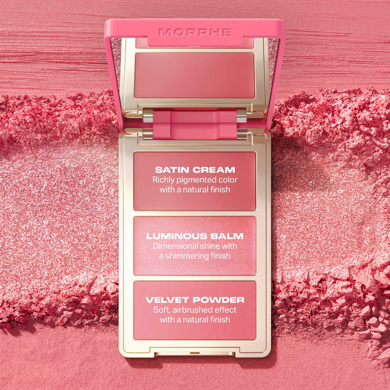 Morphe  Cheek Thrills Multi-Finish Blush Trio