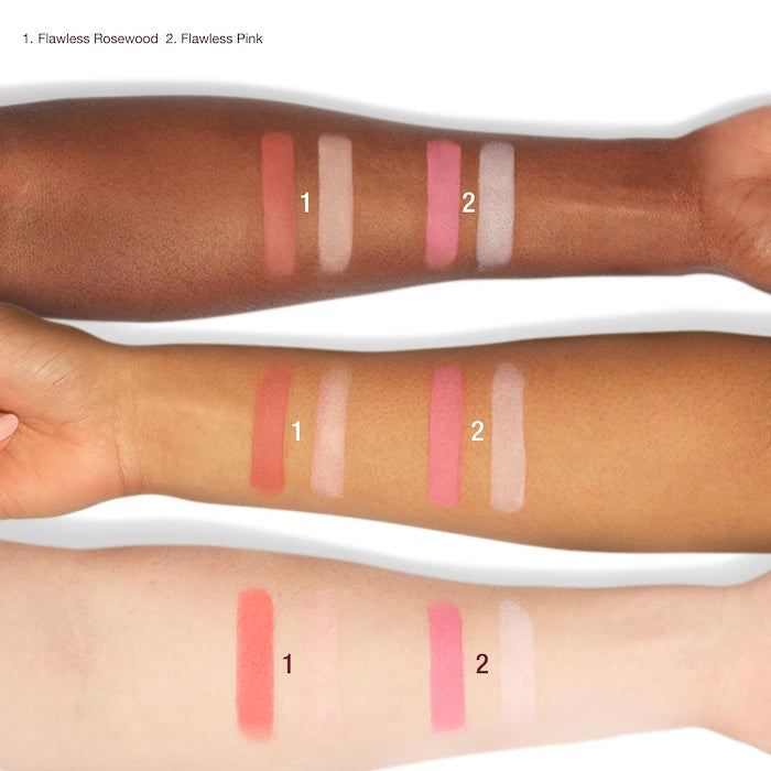 Charlotte Tilbury  Pillow Talk Beauty Soulmates Airbrush Flawless Finish Brightening and Blush Powder Palette