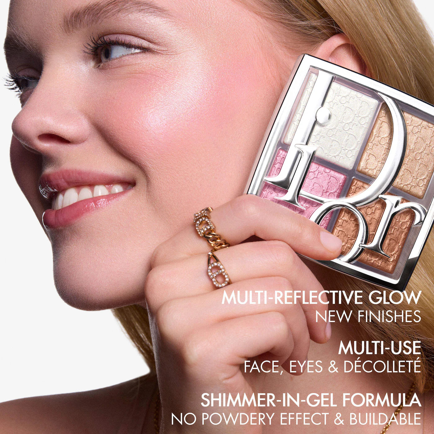 DIOR  Backstage Glow Maximizer Face Palette - 005 Sunlit Amber Glow